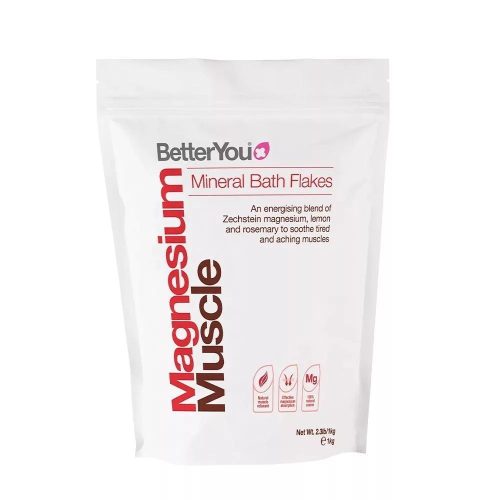 Betteryou Izomregeneráló Magnéziumos Fürdősó - Magnesium Muscle Bath Flakes 1000 g