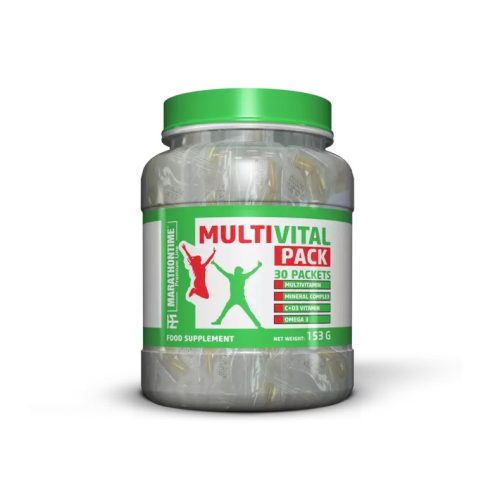 Marathontime Multivitamin Italpor 13 Vitaminnal, 10 Ásványi Anyaggal És Steviával 300 g