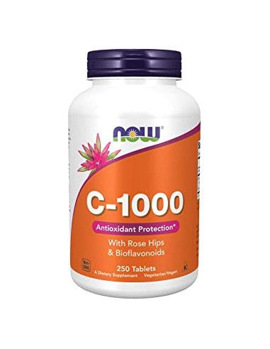 Now Vitamin C-1000 With Rose Hips & Bioflavonoids 250 tabletta