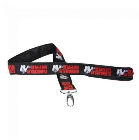 Gorilla Wear Lanyard - Kulcstartó Fekete/piros