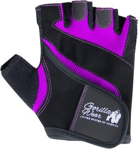 Gorilla Wear Women's Fitness Gloves - Női Edző Kesztyű Lila/fekete