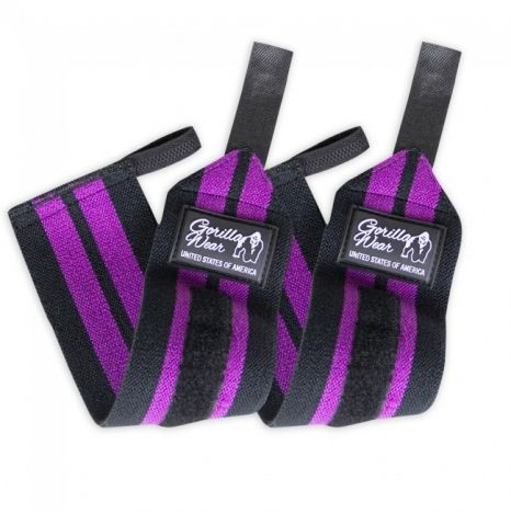 Gorilla Wear Women's Wrist Wraps - Női Csuklóbandázs Lila/fekete
