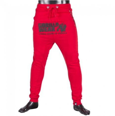 Gorilla Wear Alabama Drop Crotch Joggers Piros Nadrág