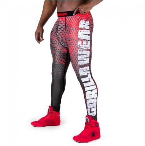Gorilla Wear Bruce Men's Tights Piros/szürke Nadrág