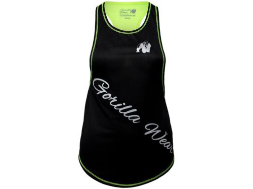 Gorilla Wear Florida Stringer Tank Top - Női Trikó Fekete/neon Lime