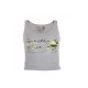 Gorilla Wear Oakland Crop Tank Szürke/neon Lime Trikó