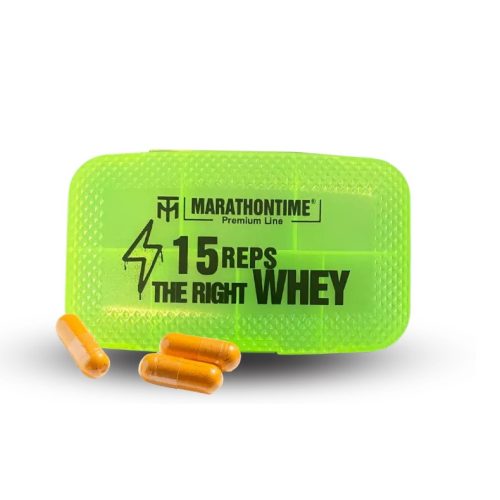 Marathontime 15 Reps The Right Way Shaker - Neonzöld 700 ml
