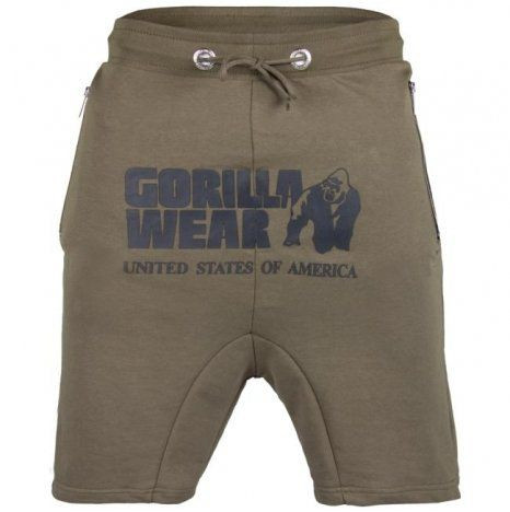 Gorilla Wear Alabama Drop Crotch Short Army Zöld Rövidnadrág