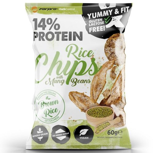 Forpro 14% Protein Rice Chips With Red Lentils 18x60 g