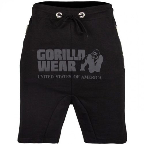 Gorilla Wear Alabama Drop Crotch Short Fekete Rövidnadrág
