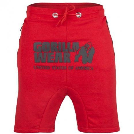 Gorilla Wear Alabama Drop Crotch Short Piros Rövidnadrág