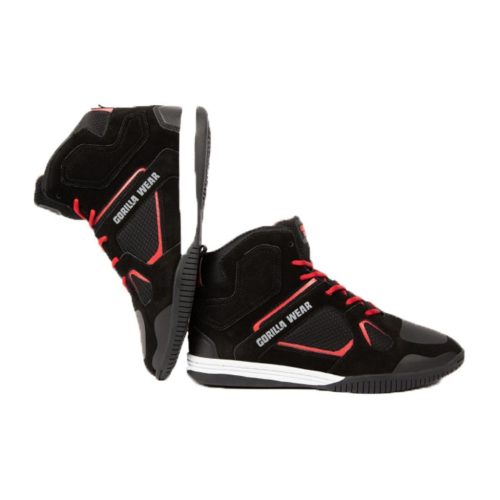 Gorilla Wear Troy High Tops - Magasszárú Edzőcipő Fekete/piros