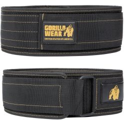   Gorilla Wear 4 Inch Nylon Lifting Belt - Súlyemelő Öv Fekete/arany