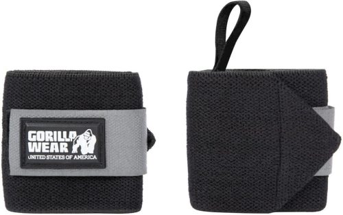 Gorilla Wear Wrist Wraps Basic - Csuklóbandázs Fekete/szürke