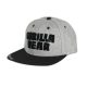 Gorilla Wear Soft Text Flat Brim - Baseball Sapka Szürke