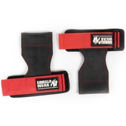   Gorilla Wear Lifting Grips - Csuklószorítós Csúszásgátló Fekete/piros
