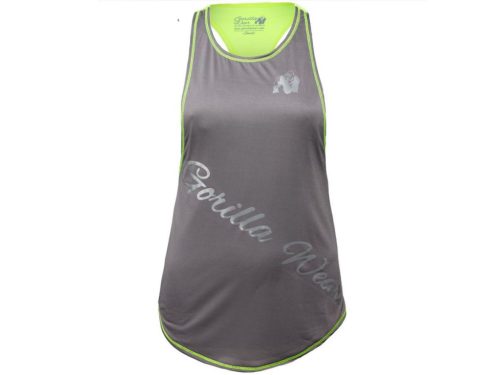 Gorilla Wear Florida Stringer Tank Top - Női Trikó Szürke/neon Lime