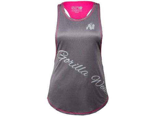 Gorilla Wear Florida Stringer Tank Top - Női Trikó Szürke/rózsaszín