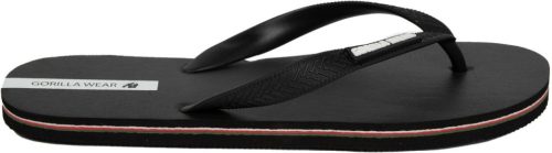 Gorilla Wear Kokomo Flip-Flops - Unisex Strandpapucs Fekete