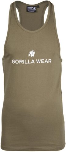 Gorilla Wear Carter Stretch Tank Top Army Zöld Trikó