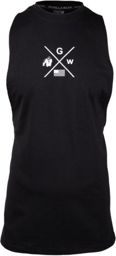 Gorilla Wear Cisco Drop Armhole Tank Top Fekete/fehér Trikó