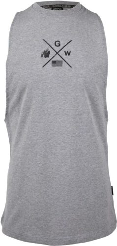 Gorilla Wear Cisco Drop Armhole Tank Top Szürke/fekete Trikó