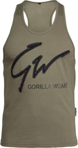 Gorilla Wear Evansville Tank Top Army Zöld Trikó