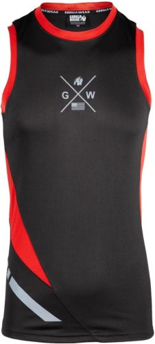 Gorilla Wear Hornell Tank Top Fekete/piros Trikó