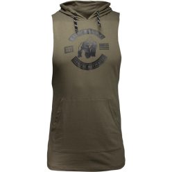 Gorilla Wear Lawrence Hooded Tank Top Army Zöld Trikó