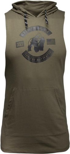 Gorilla Wear Lawrence Hooded Tank Top Army Zöld Trikó