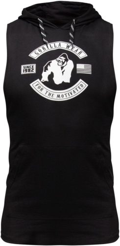 Gorilla Wear Lawrence Hooded Tank Top Fekete Trikó
