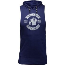 Gorilla Wear Lawrence Hooded Tank Top Navy Kék Trikó