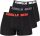 Gorilla Wear Boxershorts 3-Pack - Boxeralsó 3 Részes Csomag Fekete