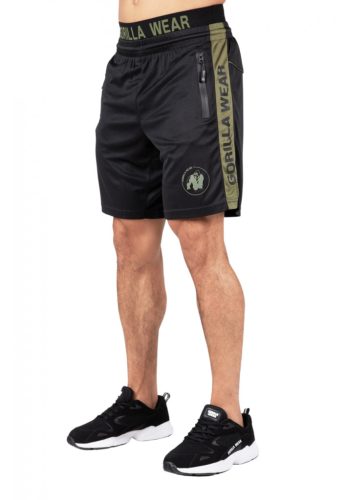 Gorilla Wear Atlanta Shorts Fekete/zöld Rövidnadrág
