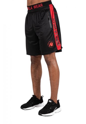 Gorilla Wear Atlanta Shorts Fekete/piros Rövidnadrág
