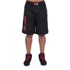   Gorilla Wear Augustine Old School Shorts Fekete/piros Rövidnadrág