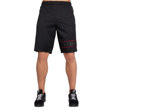 Gorilla Wear Branson Shorts Fekete/piros Rövidnadrág