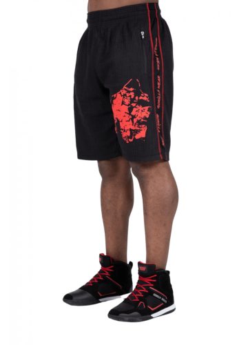 Gorilla Wear Buffalo Old School Workout Shorts Fekete/piros Rövidnadrág