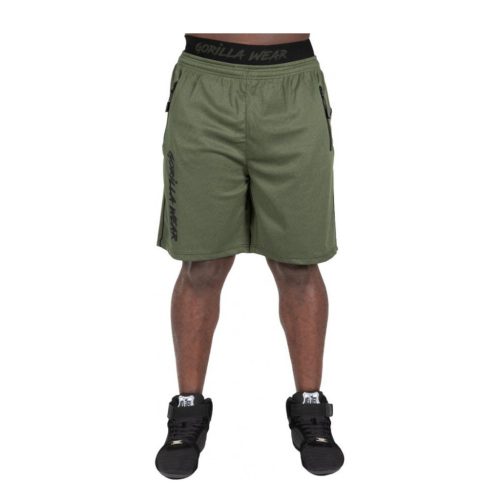 Gorilla Wear Mercury Mesh Shorts Army Zöld/fekete Rövidnadrág