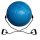Spartan Egyensúly Labda - Balance Trainer - Azúrkék 57 Cm