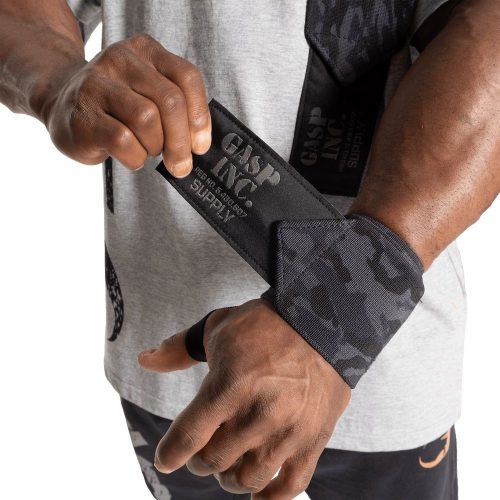 Gasp Inc Hd Wrist Wraps - Heavy Duty Wrist Wraps 24" Dark Camo Terepmintás Csuklószorító