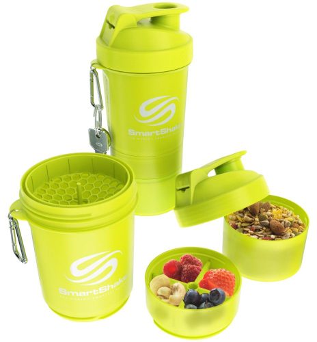 Smartshake Original Smart Shake - Por És Tablettatartós - 600 Ml Neon Sárga