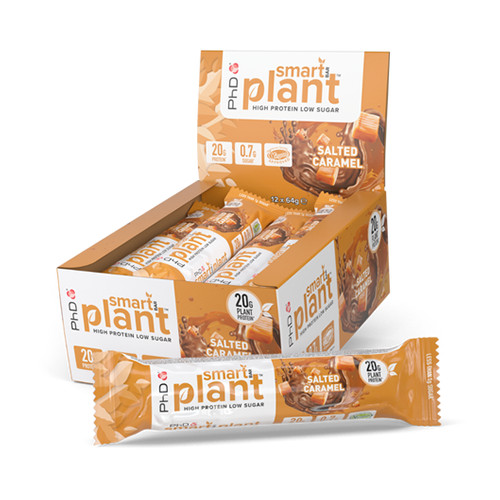 Phd Nutrition Smart Bar - 12x64 G Salted Fudge Brownie/sós Karamellás Brownie