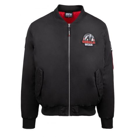 Gorilla Wear Covington Bomber Jacket - Férfi Kabát Black/fekete