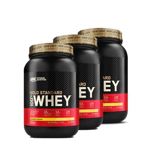 Optimum Nutrition 100% Gold Standard Whey - 3-As Csomag - 3x5 Lbs 3x4545 g