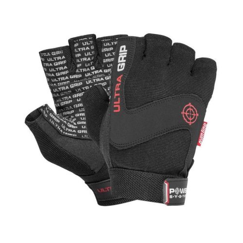 Power System Ultra Grip-Black Gloves Ps2400 - Fitness Edzőkesztyű Fekete