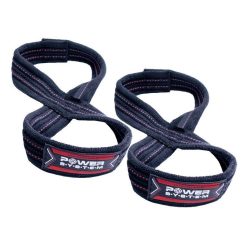   Power System Lifting Straps Figure 8 Ps3405 - Fitness Edzőheveder Fekete/piros