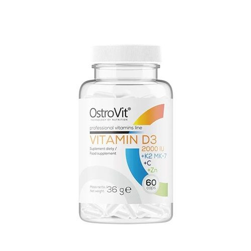 Ostrovit D3-Vitamin 2000 Iu+k2 Mk-7+c+cink 60 kapszula