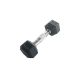 Sveltus Hexagonal Dumbbell - Hex Hatszögletű Egykezes Gumírozott Fix Edzőtermi Kézisúlyzó 10 Kg