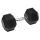 Sveltus Hexagonal Dumbbell - Hex Hatszögletű Egykezes Gumírozott Fix Edzőtermi Kézisúlyzó 12,5 Kg